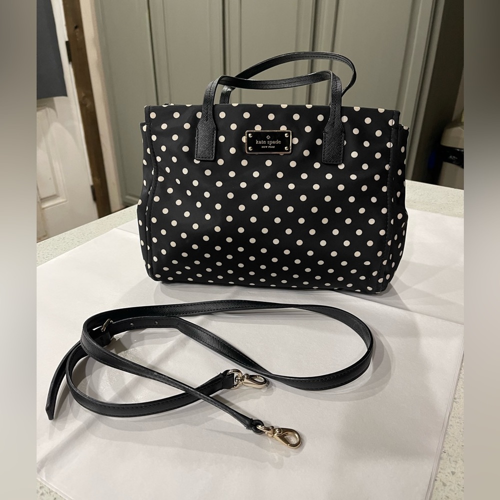 Kate Spade Black and White Polka Dot Bag
